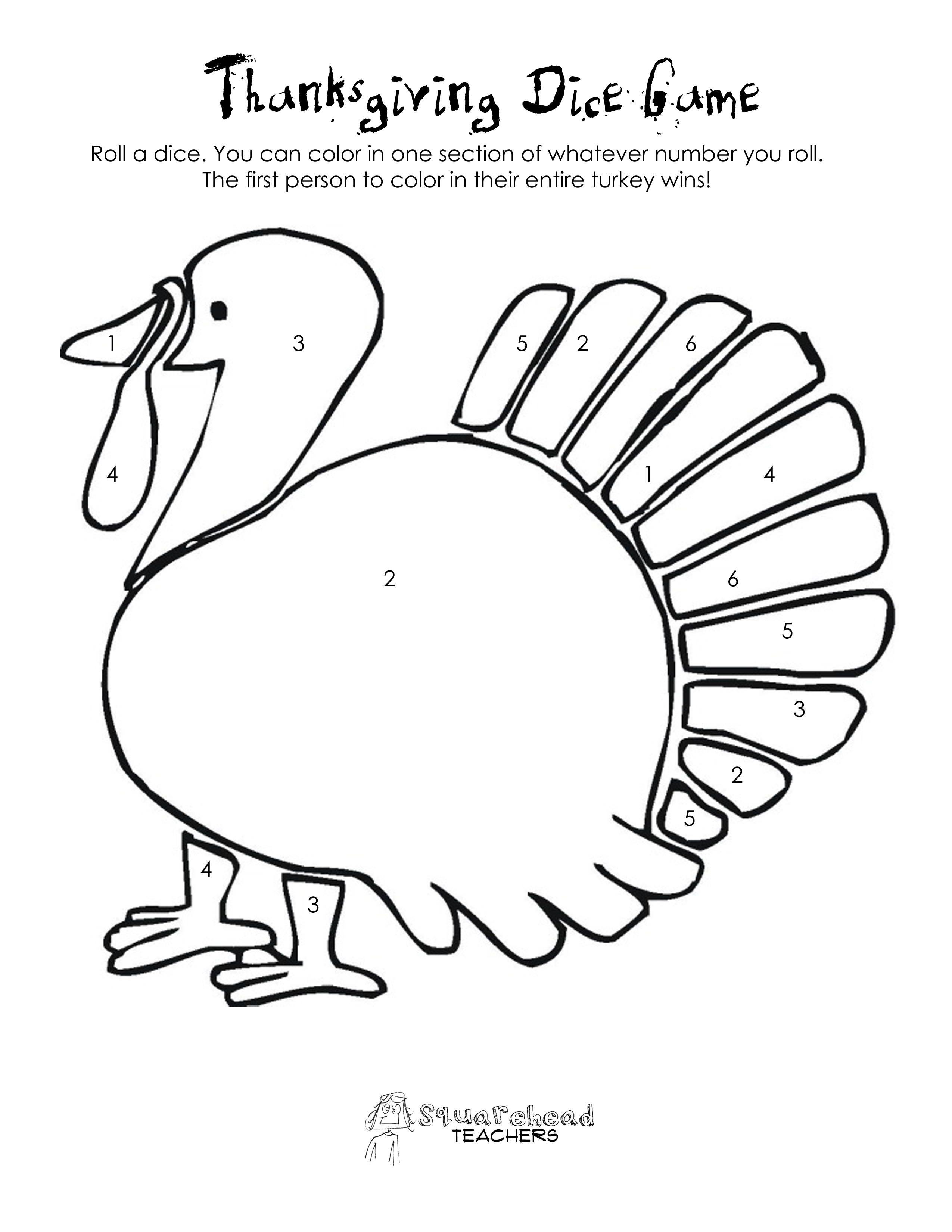 11 Free Thanksgiving Color By Number Pages For Kids