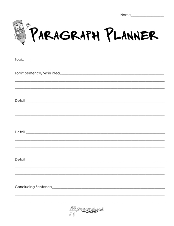 Paragraph planner- simple