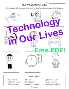 Technology in our lives STICKER