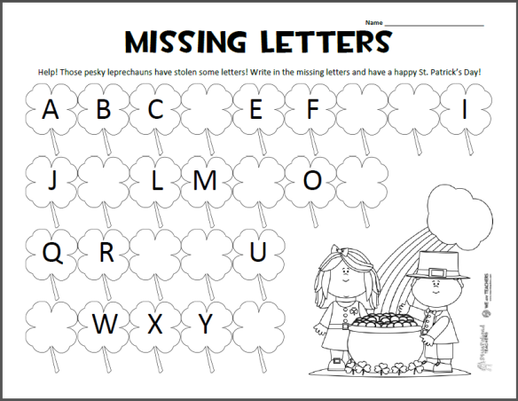 Missing Letters Preview